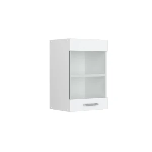 Køkkenskab med glas R-Line Hvid højglans 40 cm Vicco