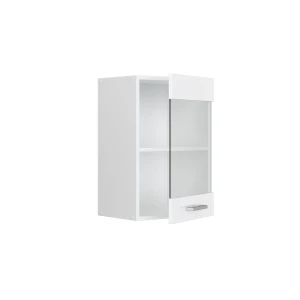 Küchenglasschrank R-Line Weiß Hochglanz 40 cm livinity®