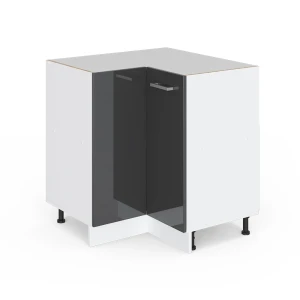 Armario de esquina R-Line Antracita alto brillo 75.6 cm sin encimera Vicco