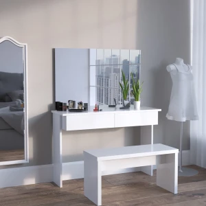 Schminktisch Azur Weiß 120 cm livinity®
