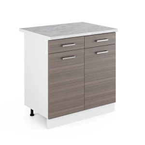 Szafka dolna do kuchni R-Line Szlachetna szarość 80 cm , BP Marmur Vicco