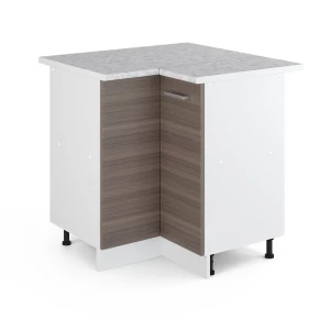 Eckunterschrank R-Line Edelgrau 75.6 cm , AP Marmor livinity®