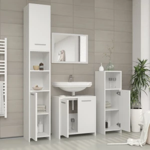 Badmöbel-Set Kiko Weiß 4 Teile livinity®