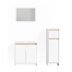 Meubles bain Emma Blanc/Sonoma 3 parties Vicco