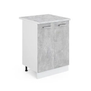 Køkkenskab R-Line Beton 60 cm med bordplade Vicco
