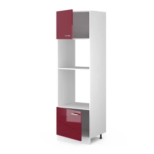 Mikrowellenschrank R-Line Rot Hochglanz 60 cm livinity®