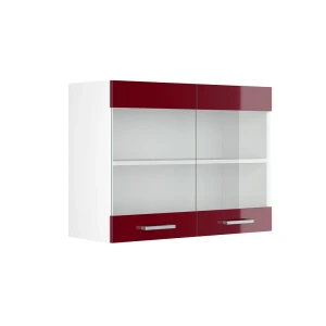 Armoire en verre R-Line Rouge brillant 80cm Vicco
