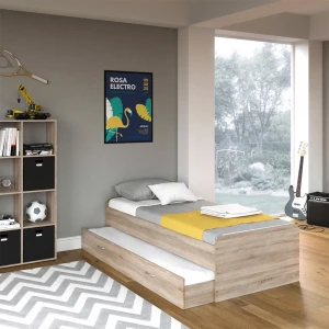 Ausziehbett Enzo Sonoma 90x200 cm mit Matratze livinity®