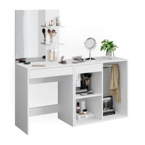 Makeupbord Isabelle Hvid 140 cm med skab Vicco