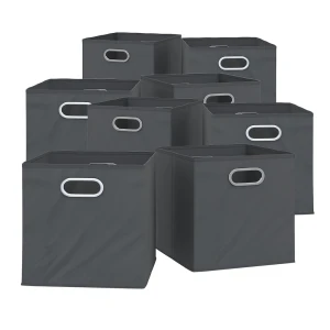 Foldningsboks  Antracit 30 x 30 cm Sæt med 8 Vicco
