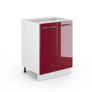 Midt skab Fame-Line Bordeaux rød højglans 60 x 82 cm uden bordplade Vicco