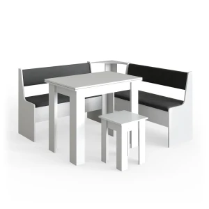 Hjørnebænksgruppe Roman Hvid 150 x 150 cm med bord Vicco
