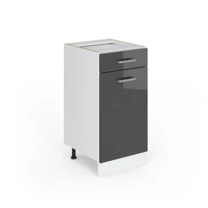 Universal underskab R-Line Antracit højglans 40 cm med skuffe, uden bordplade Vicco