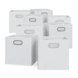 Foldningsboks  Hvid 30 x 30 cm Sæt med 8 Vicco