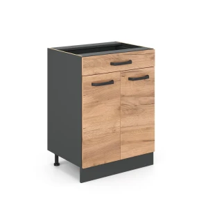Køkkenskab R-Line Gold power oak 60 cm med skuffe, uden bordplade Vicco