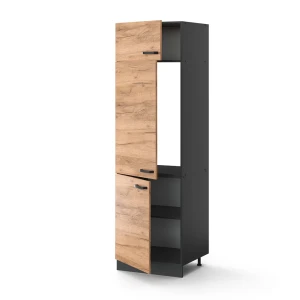 Kühlumbauschrank R-Line Goldkraft Eiche 60 cm livinity®