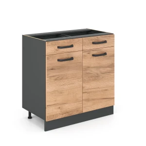 Køkkenskab R-Line Gold power oak 80 cm uden bordplade Vicco