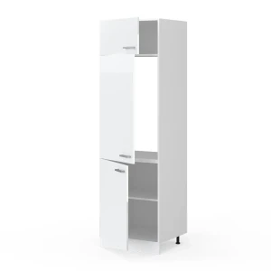 Kühlumbauschrank R-Line Weiß Hochglanz 60 cm livinity®