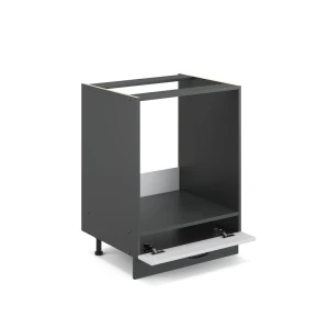Herdumbauschrank Fame-Line Weiß Landhaus 60 cm ohne Arbeitsplatte livinity®