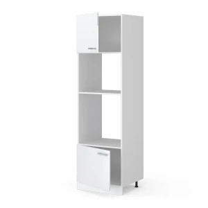 Mikrowellenschrank R-Line Weiß Hochglanz 60 cm livinity®