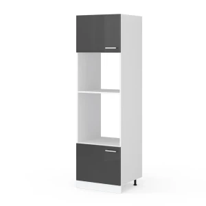 Mikrobølgeovnsskab R-Line Antracit højglans 60 cm Vicco
