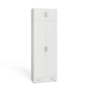 Filreol Frank Hvid 80 x 182.4 cm med skabsudvidelse og skuffe Vicco