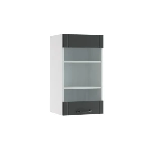 Küchenglasschrank Fame-Line Anthrazit Landhaus 40 cm Vicco
