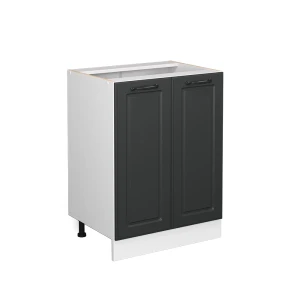 Küchenunterschrank R-Line Anthrazit Landhaus 60 cm ohne Arbeitsplatte Vicco