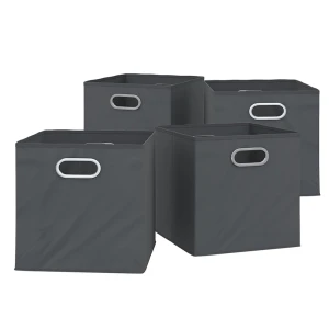 Foldningsboks  Antracit 30 x 30 cm Sæt med 4 stk. Vicco