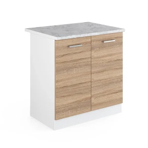 Vaskeskab R-Line Sonoma 80 cm med bordplade Vicco
