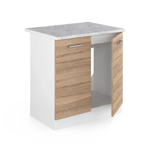 Spülenunterschrank R-Line Sonoma 80 cm , AP Marmor livinity®