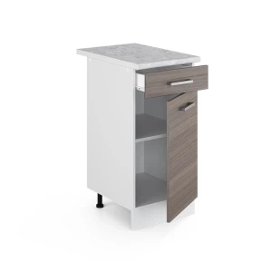 Küchenunterschrank R-Line Edelgrau 40 cm , AP Marmor livinity®