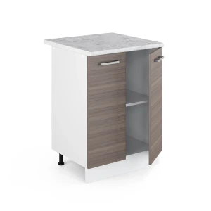Küchenunterschrank R-Line Edelgrau 60 cm , AP Marmor livinity®
