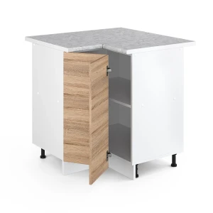Eckunterschrank R-Line Sonoma 75.6 cm , AP Marmor livinity®