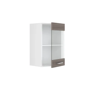 Küchenglasschrank R-Line Edelgrau 40 cm livinity®