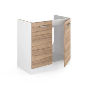 Spülenunterschrank R-Line Sonoma 80 cm ohne Arbeitsplatte livinity®