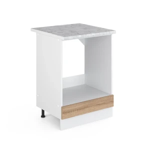 Unterschrank R-Line Sonoma 60 cm mit Großnische, mit Arbeitsplatte Vicco