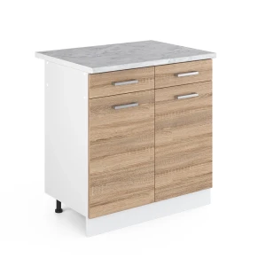 Køkkenskab R-Line Sonoma 80 cm med bordplade Vicco