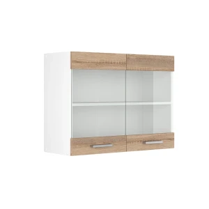 Køkkenskab med glas R-Line Sonoma 80 cm Vicco