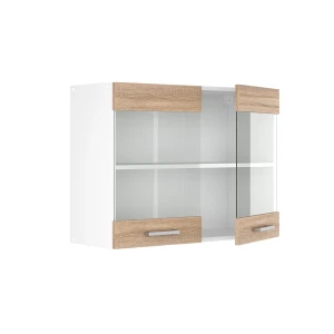 Küchenglasschrank R-Line Sonoma 80 cm livinity®