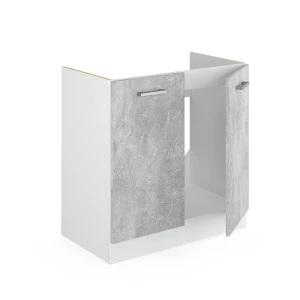 Spülenunterschrank R-Line Beton 80 cm ohne Arbeitsplatte livinity®