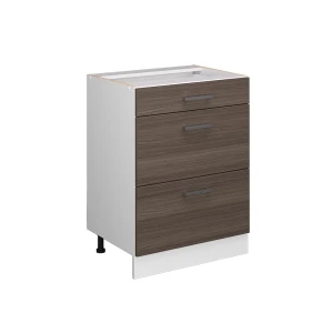 Unterschrank R-Line Grau 60 cm mit Schubladen, ohne Arbeitsplatte Vicco