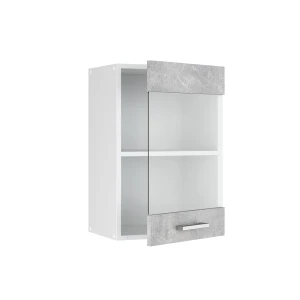 Küchenglasschrank R-Line Beton 40 cm livinity®
