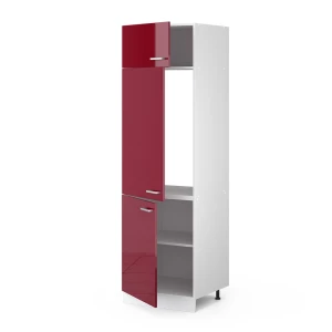 Kühlumbauschrank R-Line Rot Hochglanz 60 cm livinity®