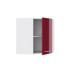 Eckhängeschrank R-Line Rot Hochglanz 57 cm livinity®
