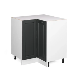 Eckunterschrank R-Line Anthrazit Landhaus 75.6 cm ohne Arbeitsplatte Vicco