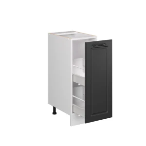 Apothekerschrank R-Line Anthrazit Landhaus 30 cm ohne Arbeitsplatte livinity®