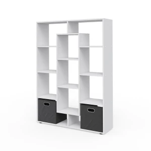 Drejelig hylde  Hvid 107.2 x 143 cm med 2 klapkasser Vicco