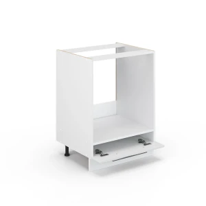 Herdumbauschrank Fame-Line Weiß Hochglanz 60 cm ohne Arbeitsplatte livinity®