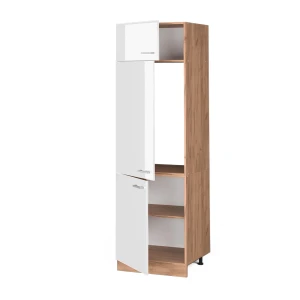 Kühlumbauschrank R-Line Weiß Hochglanz 60 cm livinity®